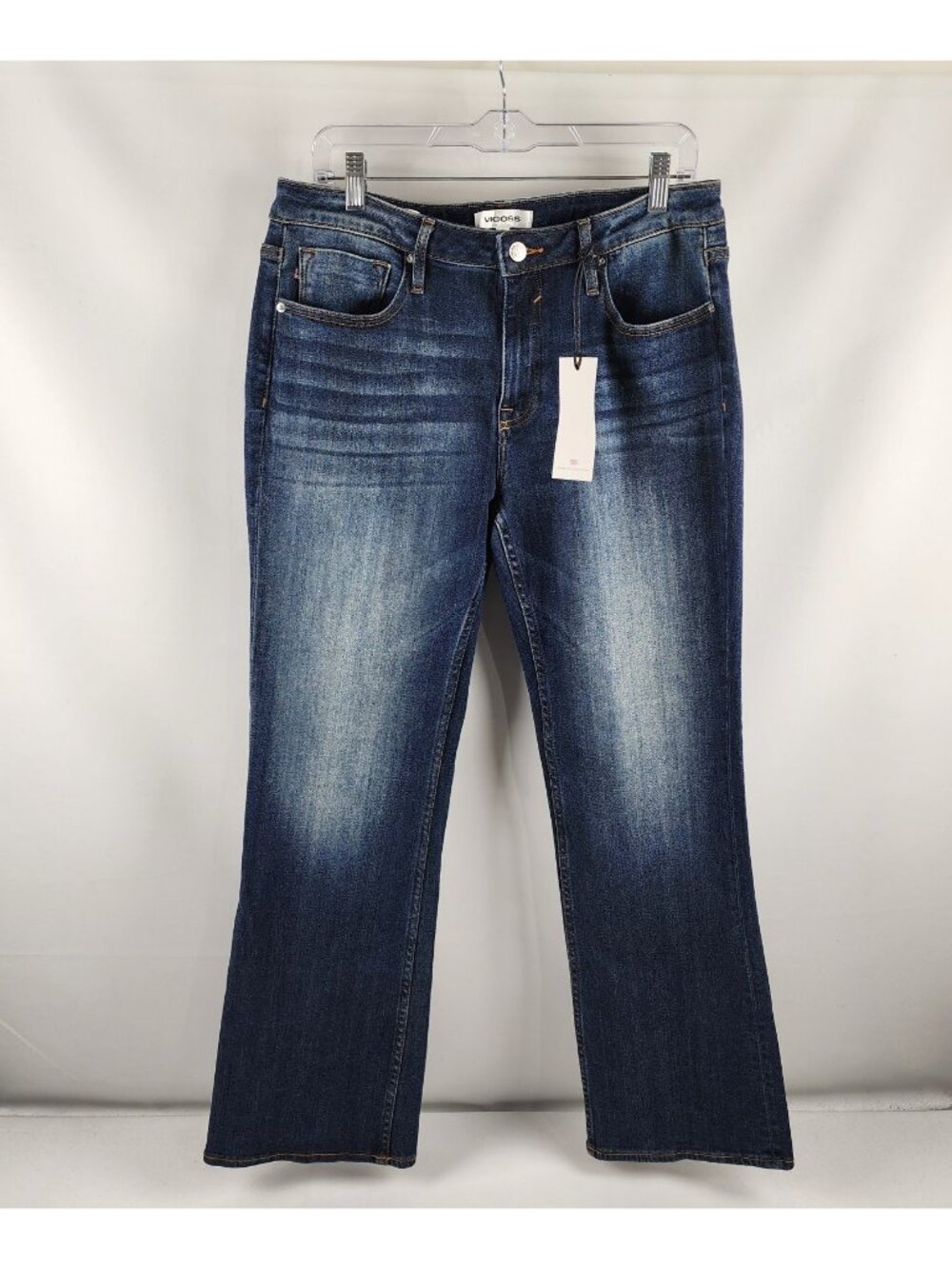Vigoss Jeans Womens 33x30 Blue Jagger Bootcut Dark Wash Denim NWT